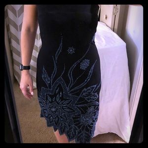 Asymmetrical Beaded Dress